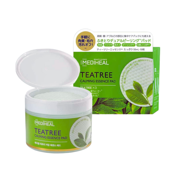 MEDIHEAL TEATREE Calming Essence Pad 50 pcs – BITEKI SKIN